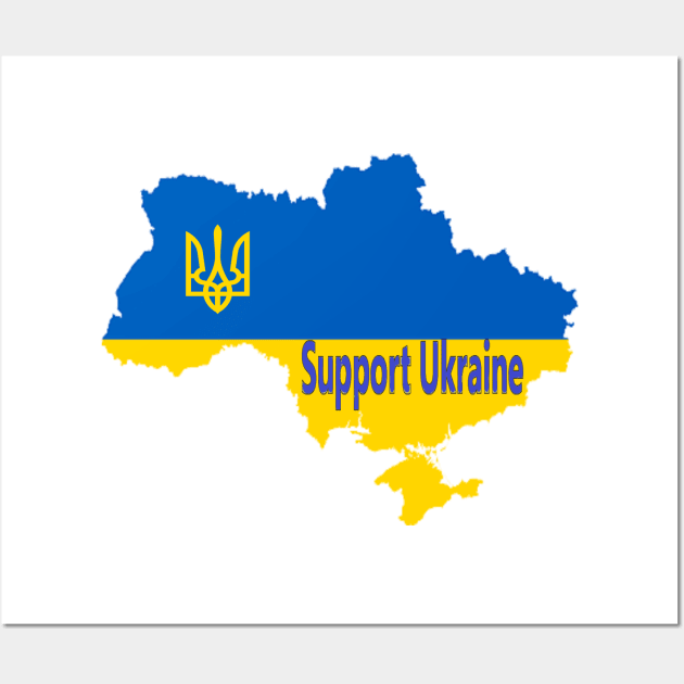 I stand with Ukraine! Wall Art by VeryOK